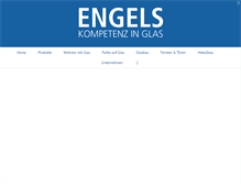 Tablet Screenshot of glastechnik-engels.de